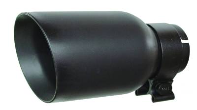 Go Rhino Black Powder Coated Stainless Steel Exhaust Tip GRT21248FB