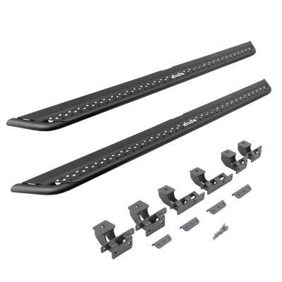 Go Rhino - Go Rhino Dominator Xtreme DSS Side Steps with Mounting Brackets Kit - Textured Black  DSS4516T - Image 2