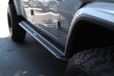 Go Rhino - Go Rhino Dominator Xtreme DSS Side Steps with Mounting Brackets Kit - Textured Black  DSS4516T - Image 4