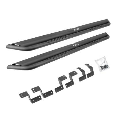 Go Rhino - Go Rhino Dominator Xtreme DS Side Steps with Mounting Brackets Kit - Textured Black DS4425T - Image 2