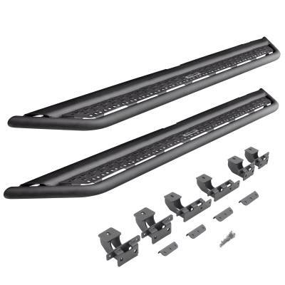 Go Rhino - Go Rhino Dominator Xtreme D6 Side Steps with Mounting Brackets Kit - Textured Black D64516T - Image 2