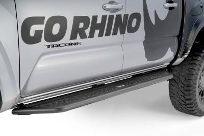 Go Rhino Dominator Xtreme D6 Side Steps with Mounting Brackets Kit - Double Cab Only D64429T