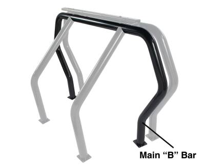 Go Rhino Bed Bar Component - "B" Main Bar - Black Powdercoat 98002B