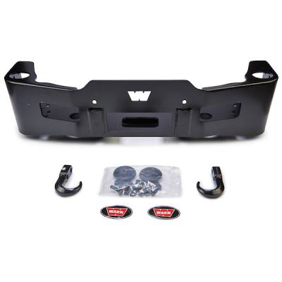 Warn Stubby One Piece Direct-Fit Hardware Included W/O Grille Guard Black Steel 91405