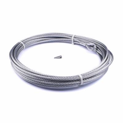 Warn For Warn Zeon-10 Winch 3/8 Inch Diameter x 80 Ft Length Galvanized Aircraft Wire 89213