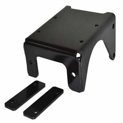 Warn For 1500 to 3500 Pound Winches; Fixed Mount; Powder Coated; Black 87714