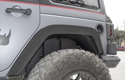 Go Rhino Inner Fender Liners for wheel wells, Rear pair for Jeep Wrangler JK 702002T