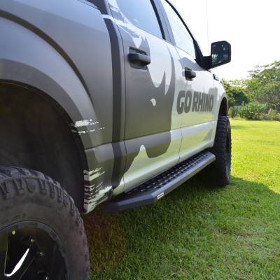 Go Rhino RB20 Running Boards with Mounting Brackets Kit - Crew Max Only 69443687PC