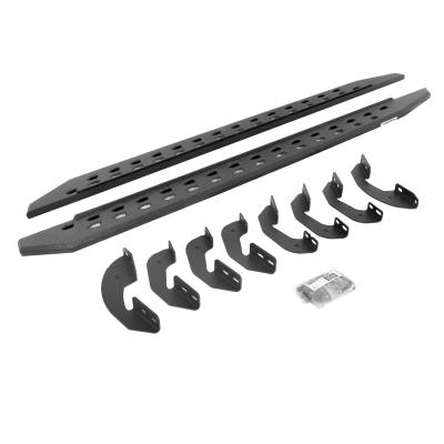 Go Rhino RB20 Slim Line Running Boards w Brackets Kit - Double Cab Only 69441580ST
