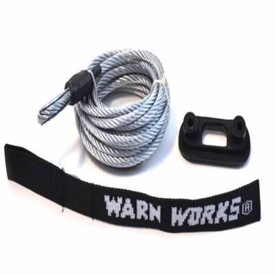 Warn For Warn PullzAll Winches; 7/32 Inch Diameter x 15 Foot Length; Wire Rope 76065