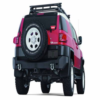 Warn - Warn Direct-Fit Mounting Tow Hook Mounts W/Receiver Hitch Powder Coated Black Steel 73961 - Image 1