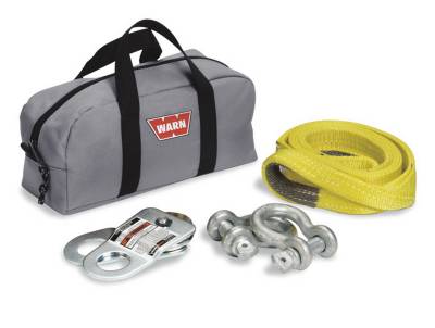 Winches - Winch Accessory Kits - Warn - Warn With Two Shackles; Snatch Block; Load Strap and Gear Bag; Gray 70792