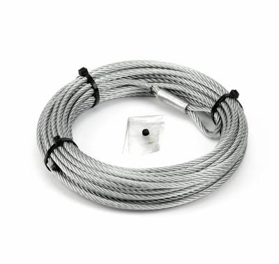 Warn RT40 Series And 4.0ci Winches 7/32 Inch Diameter x 55 Ft Galvanized Wire Rope 68851