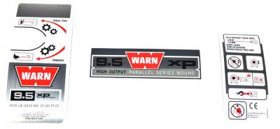 Warn Winch Label 68614