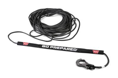 Warn Protects Synthetic Rope From Snagging Or Cut Black With Reflective Printing 100330