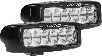 RIGID Industries RIGID SR-Q Series PRO, Driving Optic, Surface Mount, Black Housing, Pair 915313