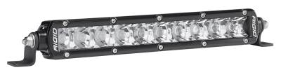 RIGID Industries RIGID SR-Series PRO LED Light, Spot Optic, Amber, 10 Inch, Black Housing 910222