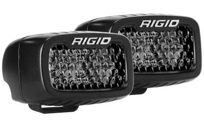RIGID Industries - RIGID Industries RIGID SR-M Series PRO Midnight Edition, Spot Diffused, Surface Mount, Pair 902513BLK - Image 1