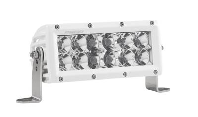 RIGID Industries RIGID E-Series PRO LED Light, Spot/Flood Combo, 6 Inch, White Housing 806313