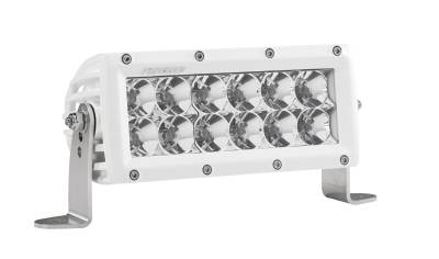 RIGID Industries RIGID E-Series PRO LED Light, Flood Optic, 6 Inch, White Housing 806113