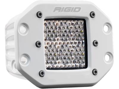 RIGID Industries RIGID D-Series PRO Light, Flood Diffused, Flush Mount, White Housing, Single 611513