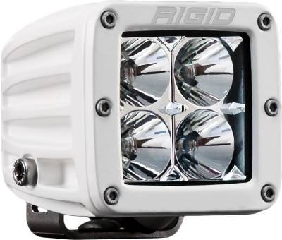 RIGID Industries RIGID D-Series PRO LED Light, Flood Optic, Surface Mount, White Housing, Single 601113