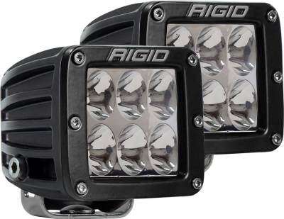 RIGID Industries RIGID D-Series PRO LED Light, Driving Optic, Amber, Surface Mount, Pair 502323