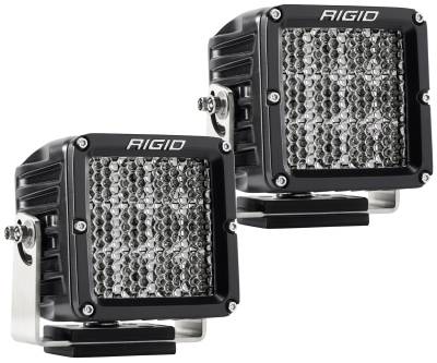 RIGID Industries RIGID D-XL PRO LED Light, Driving Diffused, Surface Mount, Black Housing, Pair 322713