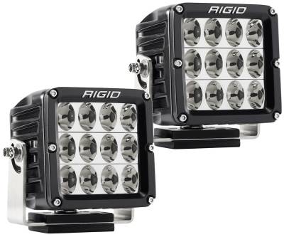 RIGID Industries RIGID D-XL PRO LED Light, Driving Optic, Surface Mount, Black Housing, Pair 322613