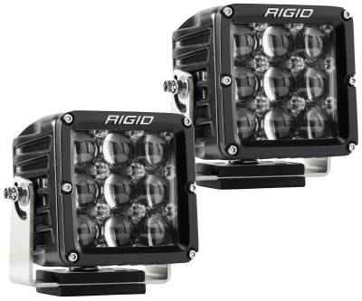 RIGID Industries RIGID D-XL PRO LED Light, Hyperspot Optic, Surface Mount, Black Housing, Pair 322413