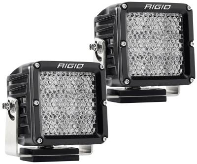 RIGID Industries RIGID D-XL PRO LED Light, Flood Diffused, Surface Mount, Black Housing, Pair 322313