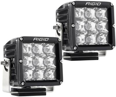 RIGID Industries RIGID D-XL PRO LED Light, Spot Optic, Surface Mount, Black Housing, Pair 322213