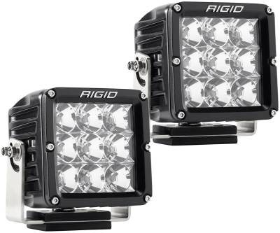 RIGID Industries RIGID D-XL PRO LED Light, Flood Optic, Surface Mount, Black Housing, Pair 322113