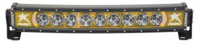 RIGID Industries RIGID Radiance Plus Curved Bar, Broad-Spot Optic, 20 Inch With Amber Backlight 32004