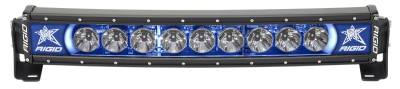 RIGID Industries RIGID Radiance Plus Curved Bar, Broad-Spot Optic, 20 Inch With Blue Backlight 32001