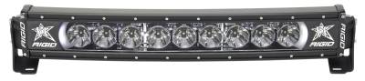 RIGID Industries RIGID Radiance Plus Curved Bar, Broad-Spot Optic, 20 Inch With White Backlight 32000