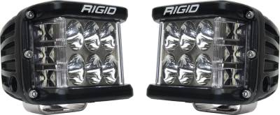 RIGID Industries RIGID D-SS PRO Side Shooter, Driving Optic, Surface Mount, Black Housing, Pair 262313