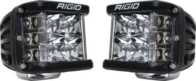 RIGID Industries RIGID D-SS PRO Side Shooter, Spot Optic, Surface Mount, Black Housing, Pair 262213