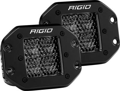 RIGID Industries - RIGID Industries RIGID D-Series PRO Midnight Edition, Spot Diffused, Flush Mount, Pair 212513BLK - Image 2
