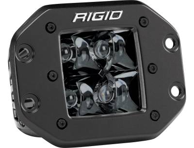 RIGID Industries RIGID D-Series PRO Midnight Edition, Spot Optic, Flush Mount, Pair 211213BLK