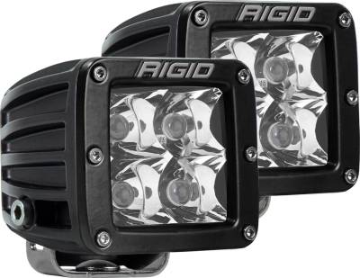 RIGID Industries RIGID D-Series PRO LED Light, Spot Optic, Amber, Surface Mount, Pair 202223