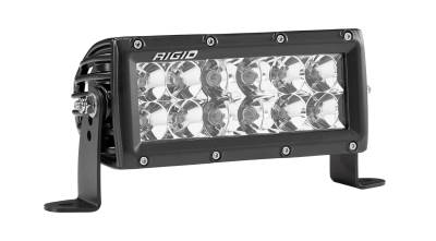 RIGID Industries RIGID E-Series PRO LED Light, Spot/Flood Optic Combo, 6 Inch, Black Housing 106313