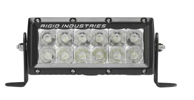 RIGID Industries RIGID E-Series LED Light, E-Mark Certified, Spot Optic, 6 Inch, Black Housing 106212EM