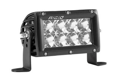 RIGID Industries RIGID E-Series PRO LED Light, Flood Optic, 4 Inch, Black Housing 104113