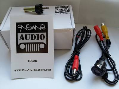 Insane Audio Universal, ruggedized, waterproof camera. Flush mounts. Drill bit included. IACAM2