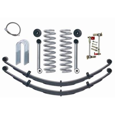 Rubicon Express 3.5 Inch Super-Flex Short Arm Lift Kit With Rear Leaf Springs - No Shocks RE6030