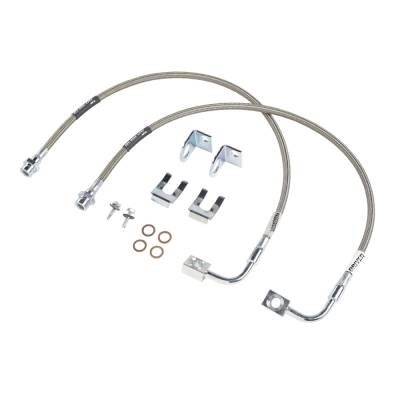 Rubicon Express Stainless Steel 24" Front Brake Line Set RE15301