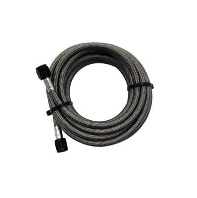 Fabrication - Hydraulic Hoses - Snow Performance - Snow Performance 5' Stainless Steel Braided Water Methanol Line (4AN BLACK) SNO-800-BRD