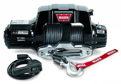 Warn 12 Volt 9500 LB Cap 100 Ft Synthetic Rope Hawse Fairlead Wired Remote 97600