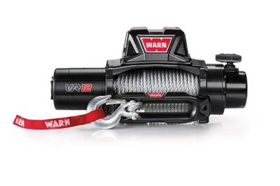 Warn Vehicle Mounted Vehicle Recovery Winch 12 Volt 12000 LB Cap 80 Ft Wire Rope 96820